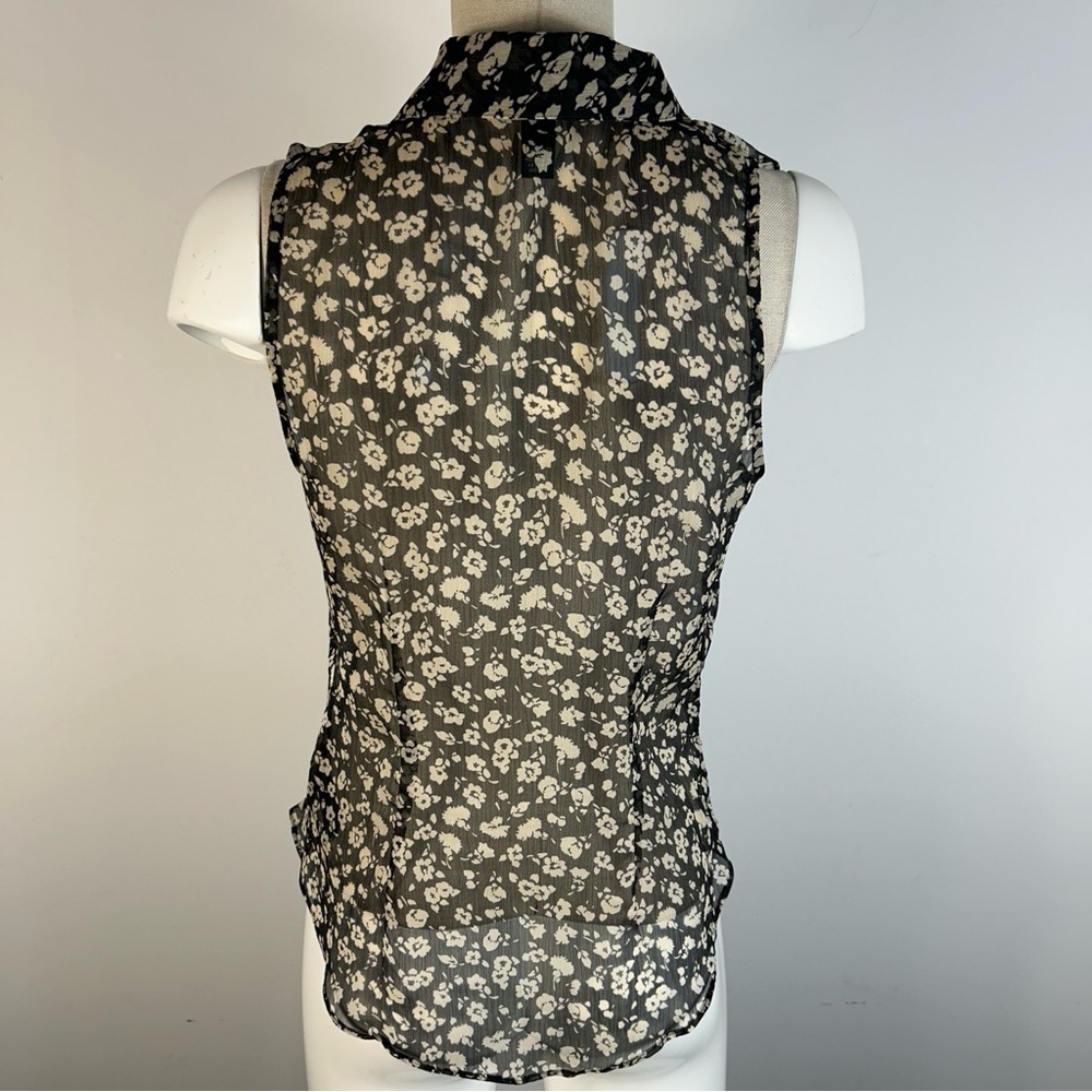❤️ Ralph Lauren Black and White Floral Blouse 2 - Picture 4 of 8
